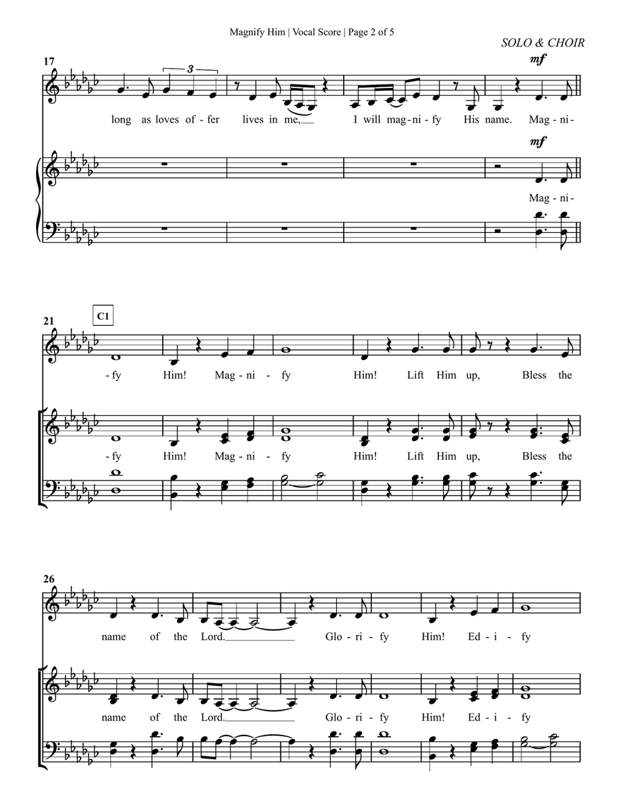 Magnify Him 4-Part scores gallery preview page 2