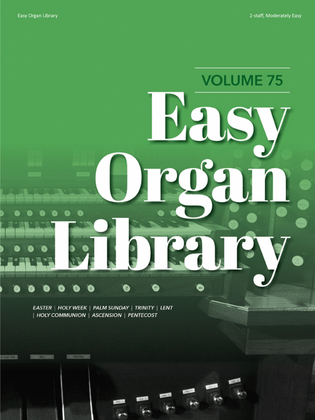 Book cover for Easy Organ Library, Vol. 75