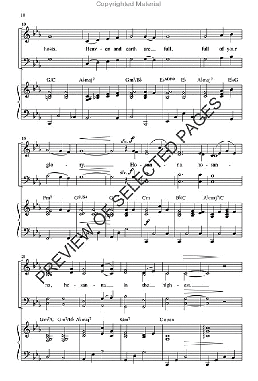 Mass of Mercy - Choral / Accompaniment edition 4-Part scores gallery preview page 8