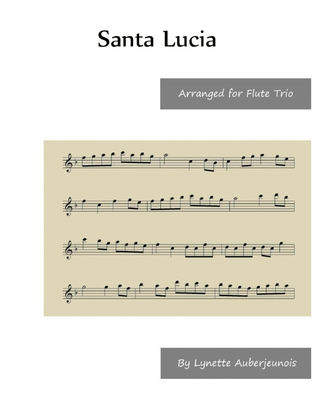 Book cover for Santa Lucia - Flute Trio