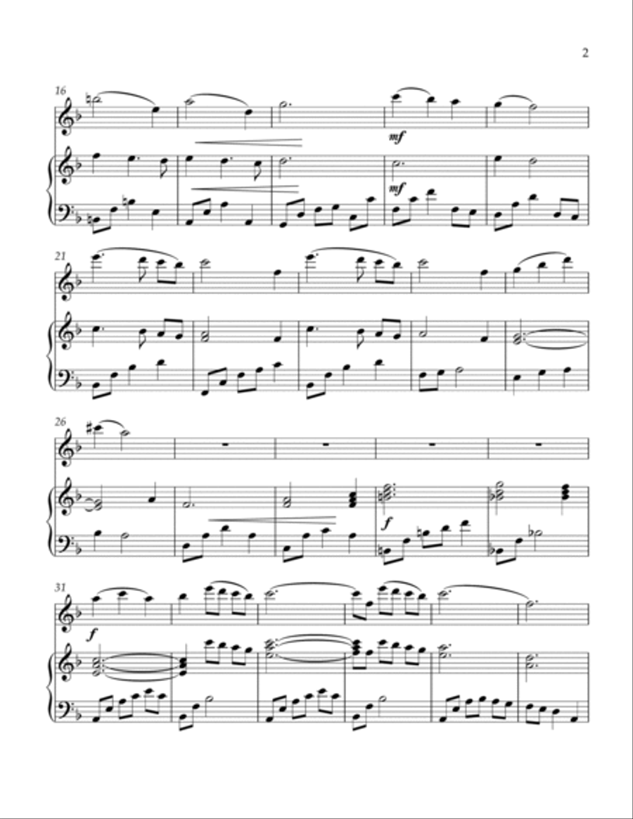 Moon River Flute Solo scores gallery preview page 3
