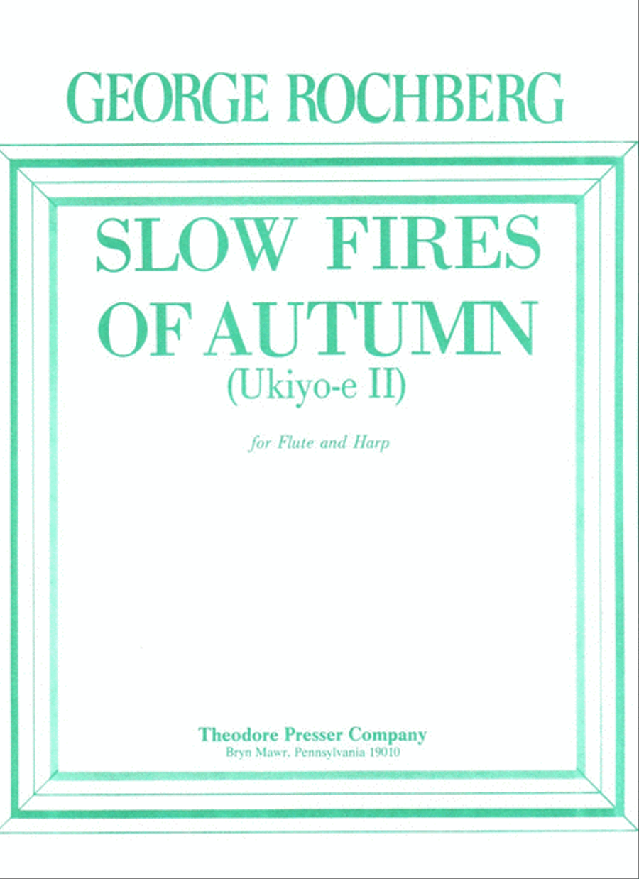 Slow Fires Of Autumn Slow Fires Of Autumn Chamber Music scores gallery preview page 1