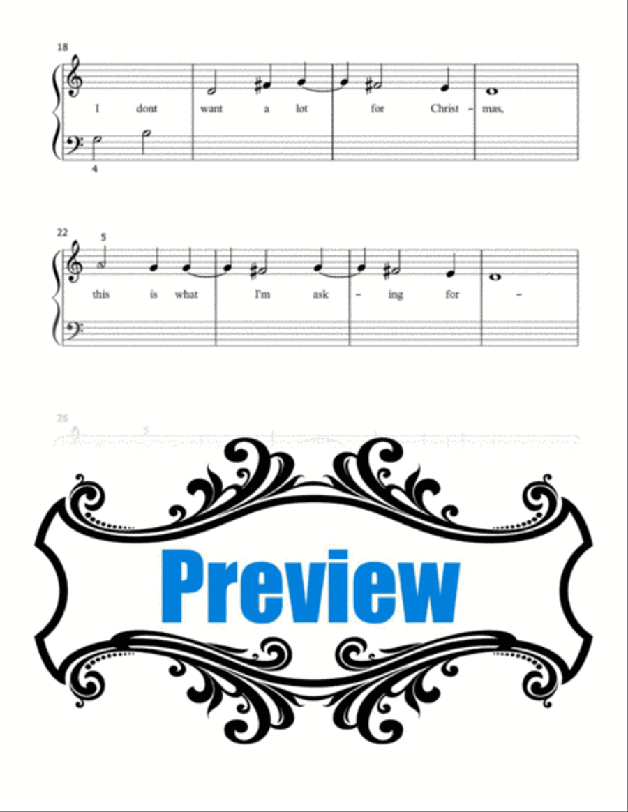 All I Want For Christmas Is You Voice scores gallery preview page 2