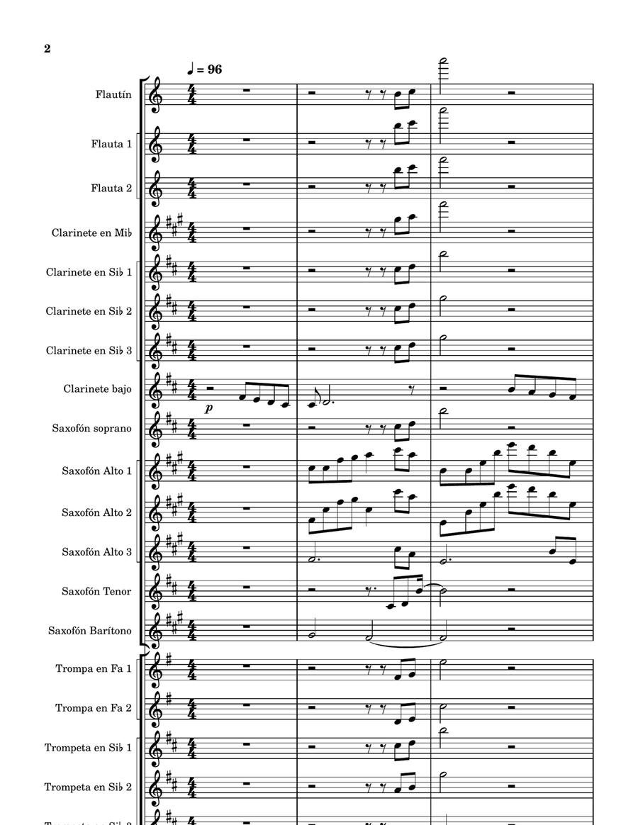 El Diario de María Marching Band scores gallery preview page 2
