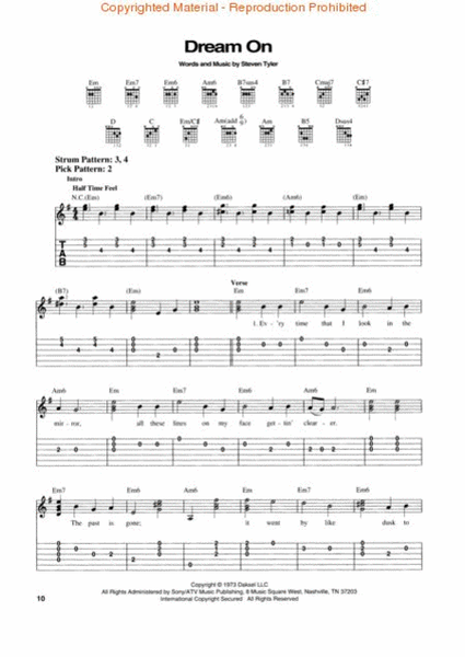 Classic Rock - Easy Guitar by Various Electric Guitar - Sheet Music