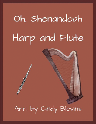 Book cover for Oh, Shenandoah, for Harp and Flute
