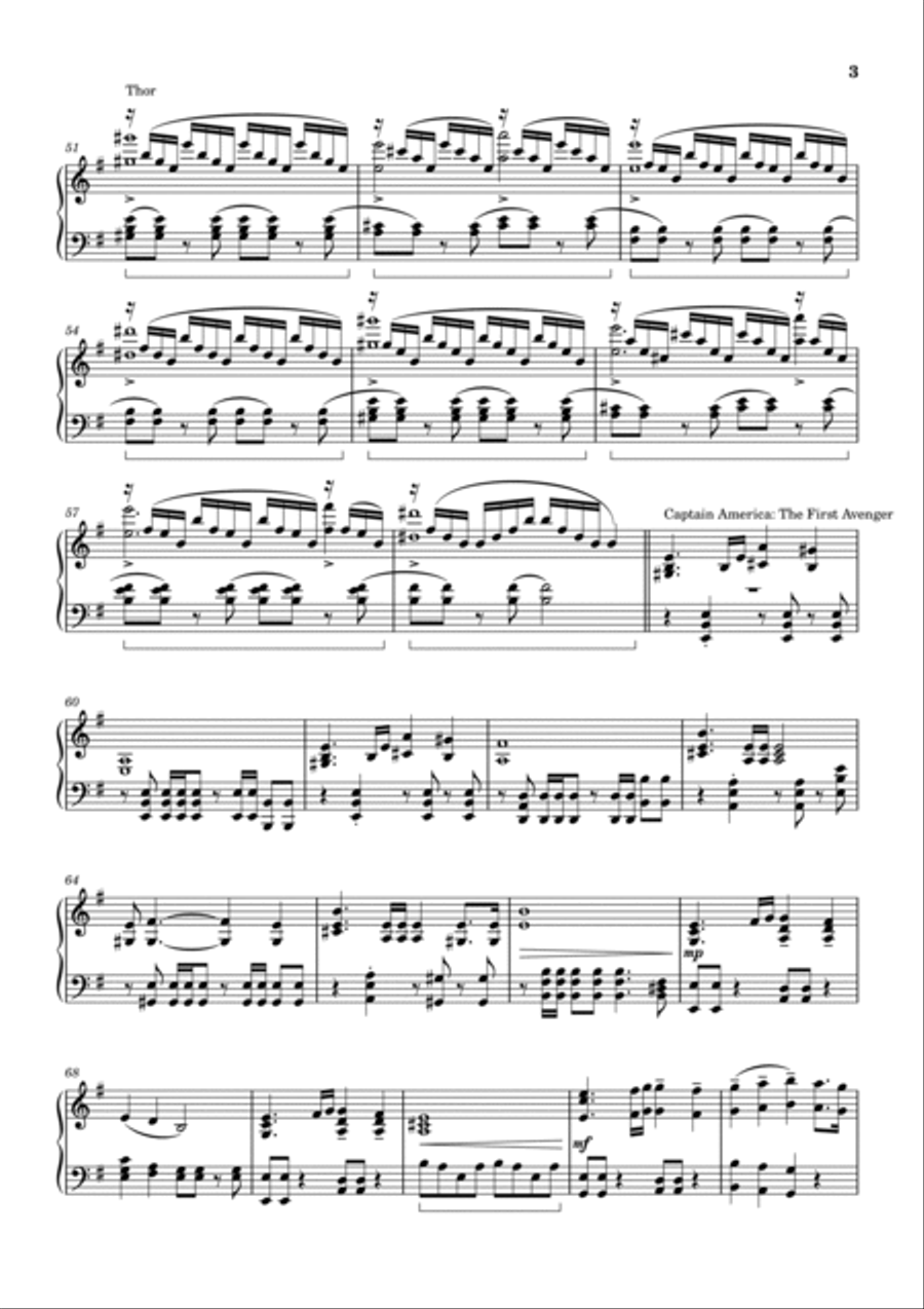 Marvel Studios Fanfare Marvel Studios Fanfare Piano Method scores gallery preview page 3