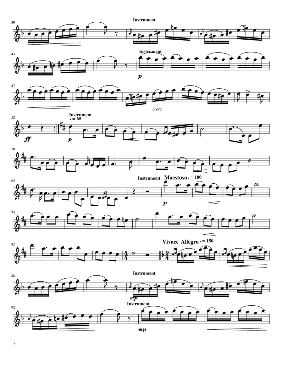 Czardas para clarinete en Sib A Clarinet scores gallery preview page 2