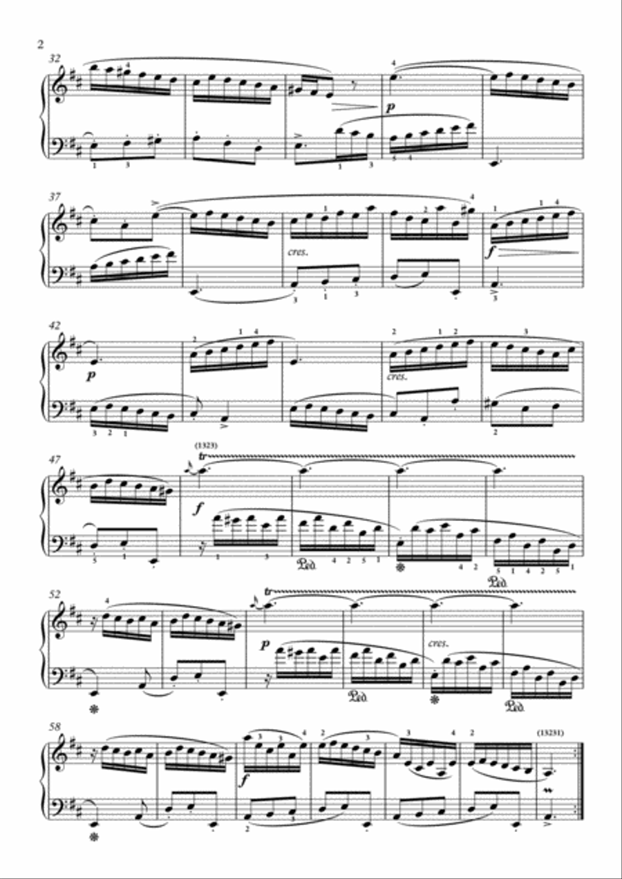 Scarlatti-Sonata in D-Major L.308 K.237(piano) Piano Solo scores gallery preview page 3