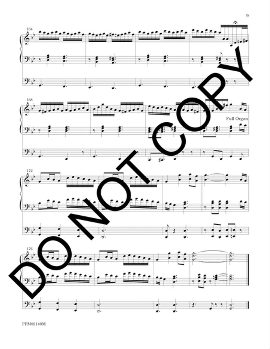 Ritornello and Variations on Llangloffan Organ scores gallery preview page 9