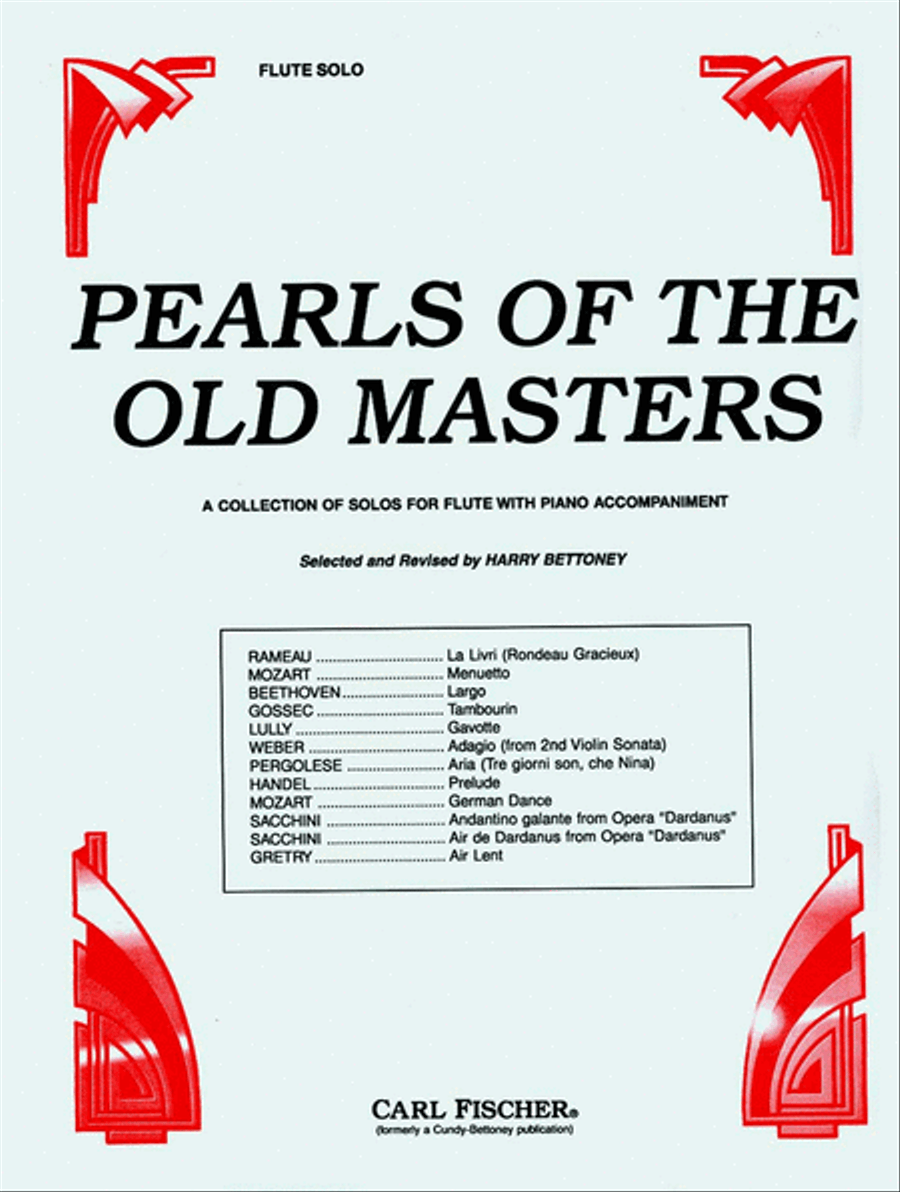 Pearls of the Old Masters Flute Solo scores gallery preview page 1