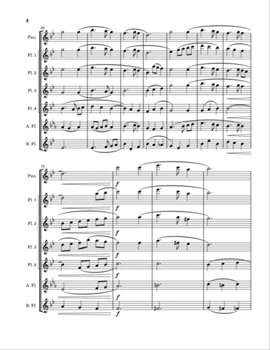 Silent Night Woodwind Ensemble scores gallery preview page 4