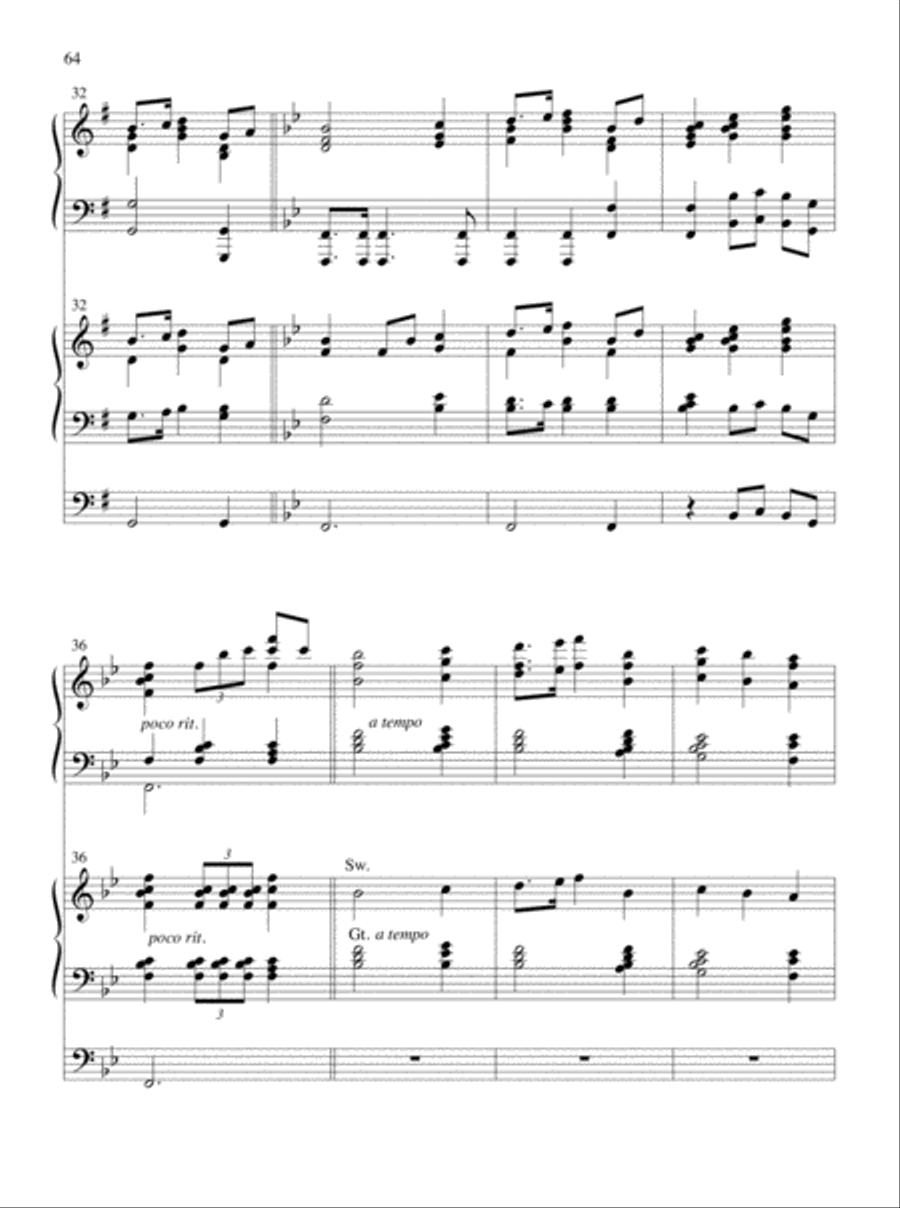 Glory and Honor, Praise and Adoration! Organ scores gallery preview page 35