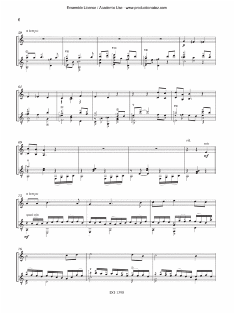English Suite No. 6, Op. 116 Flute scores gallery preview page 6