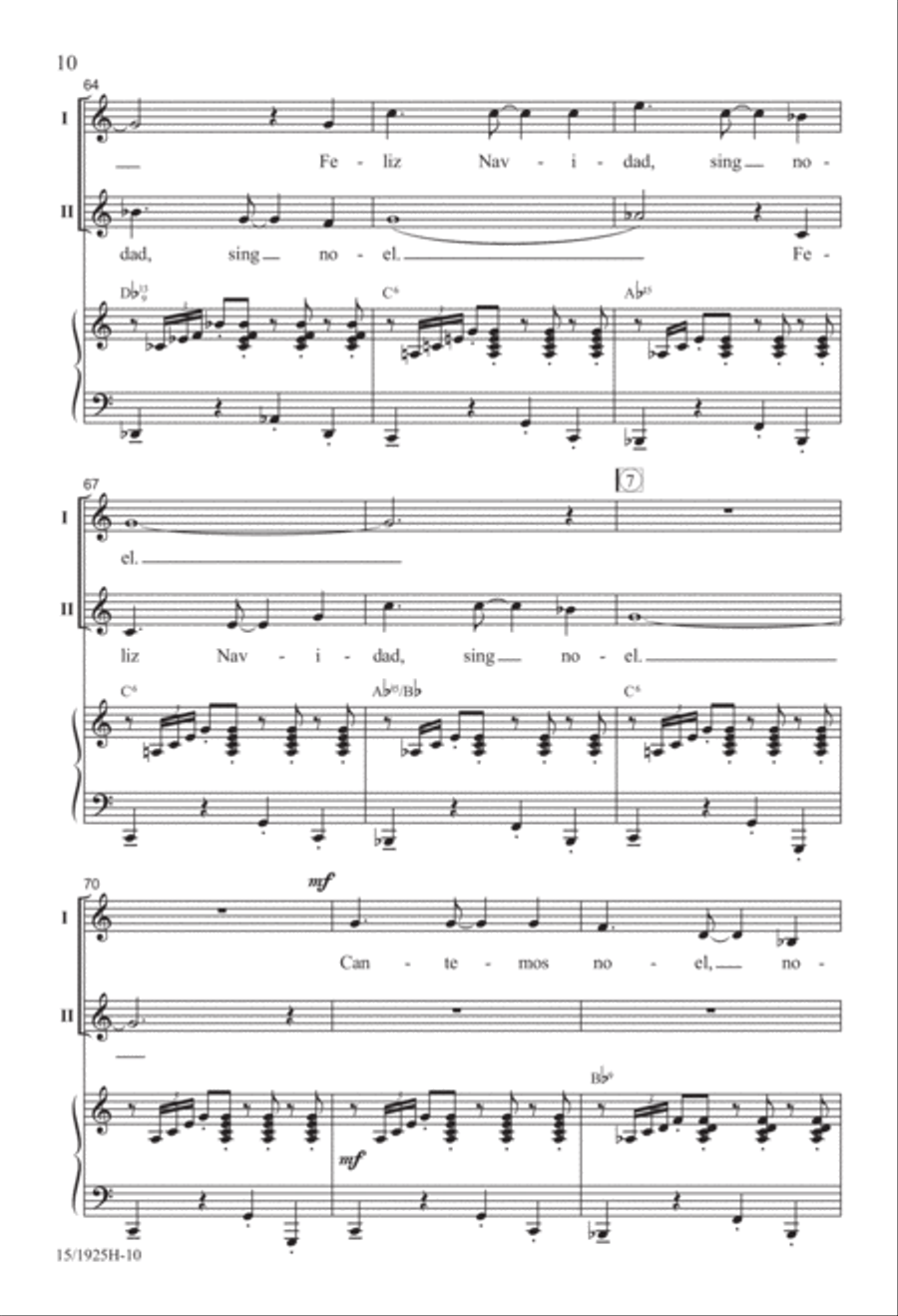 Latin American Christmas 2-Part scores gallery preview page 10