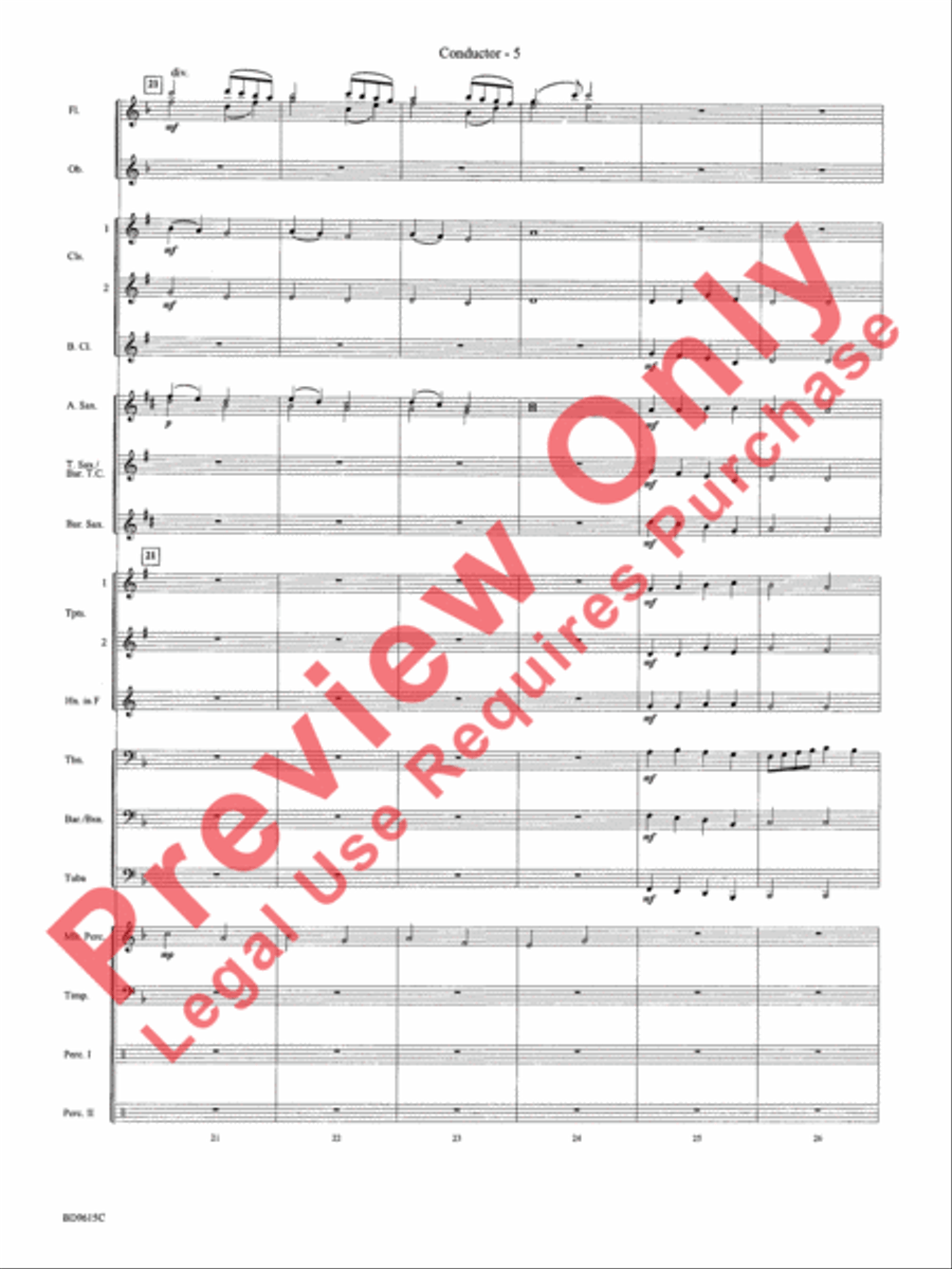 Angels We Have Heard on High Concert Band scores gallery preview page 8