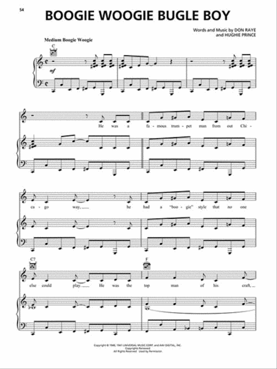 Songs of the 1940s Piano, Vocal, Guitar scores gallery preview page 3