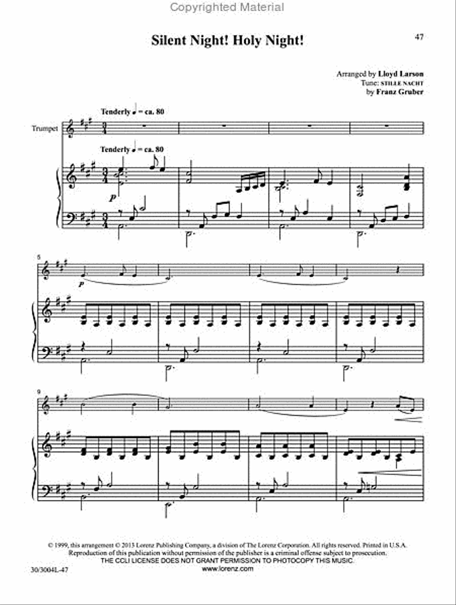 Trumpet Tidings of Joy! Trumpet Tidings of Joy! Trumpet Solo scores gallery preview page 6