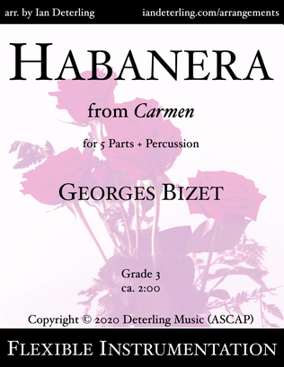 Book cover for Habanera from CARMEN (Flexible Instrumentation)