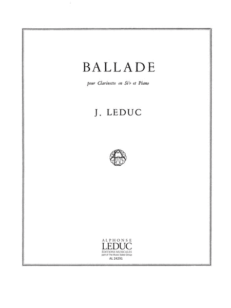 Ballade (clarinet & Piano)