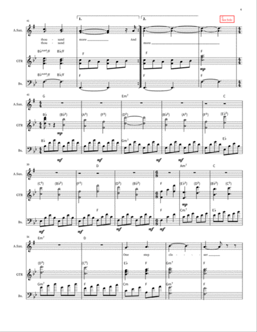 A Thousand Years Small Ensemble scores gallery preview page 4