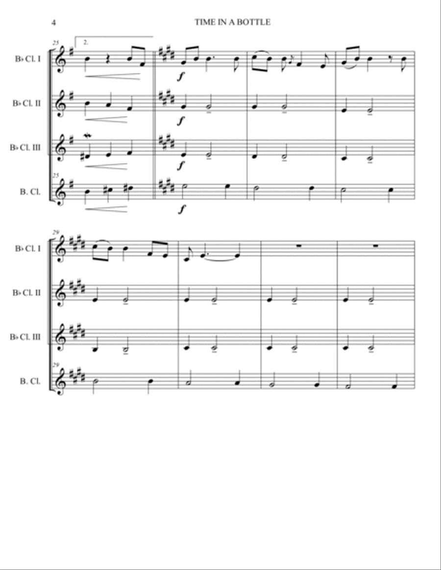 Time In A Bottle Time In A Bottle Woodwind Ensemble scores gallery preview page 4