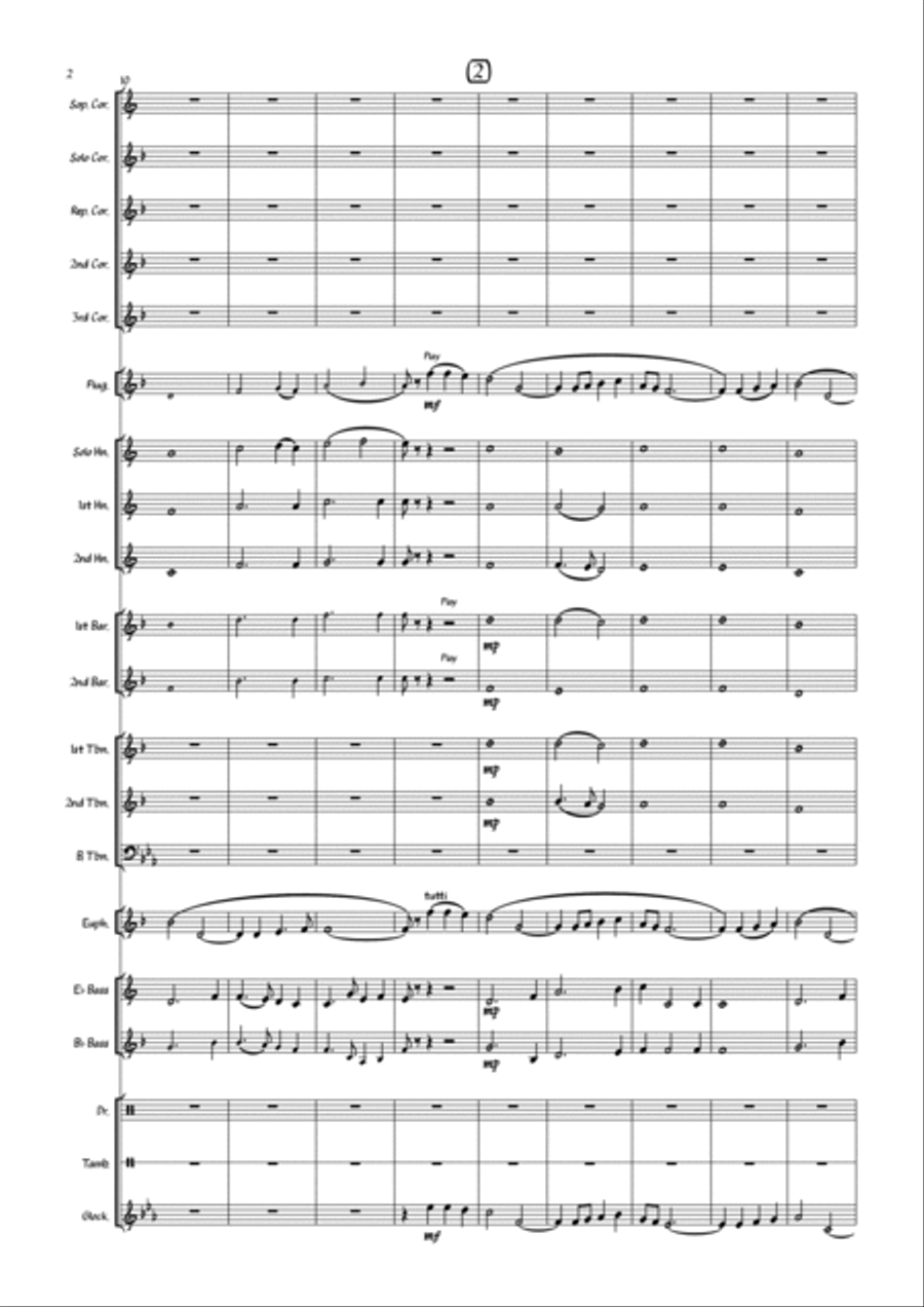 Carrickfergus - Brass Band Brass Band scores gallery preview page 4