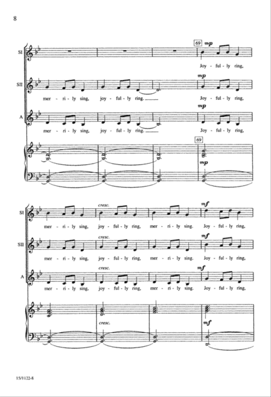Ukrainian Bell Carol SSA scores gallery preview page 8
