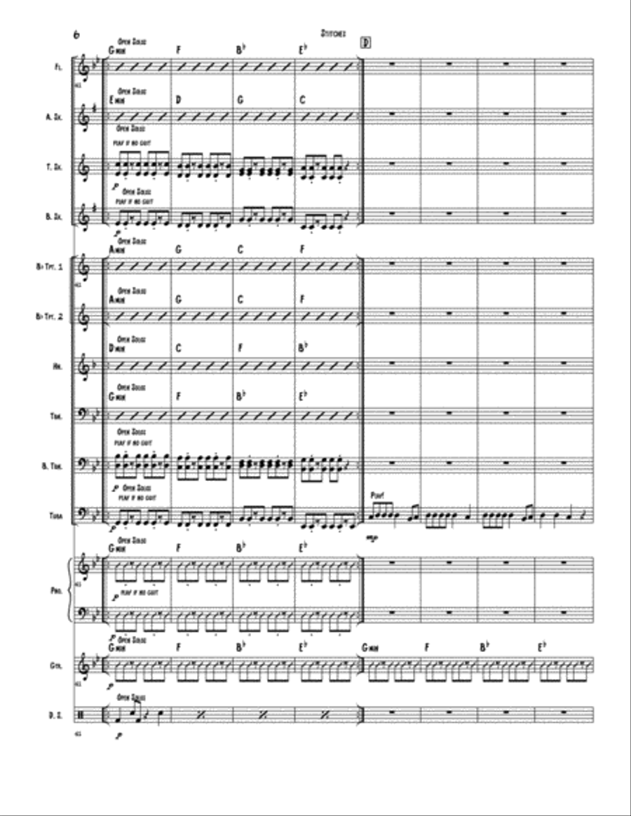 Stitches Jazz Ensemble scores gallery preview page 6