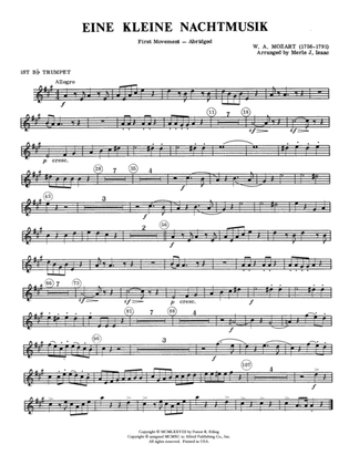 Eine Kleine Nachtmusik, 1st Movement: 1st B-flat Trumpet