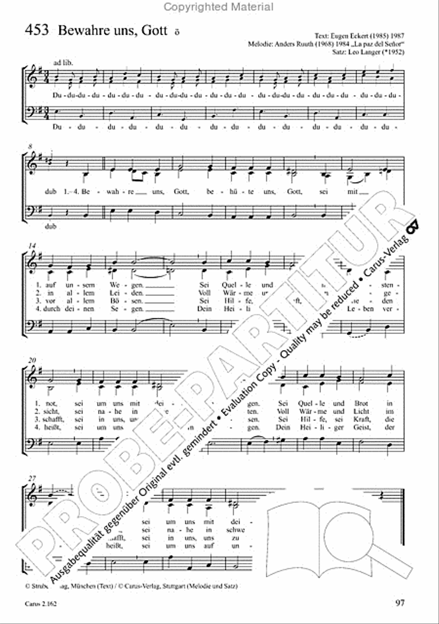 Chorbuch Gotteslob SAM 3-Part scores gallery preview page 98