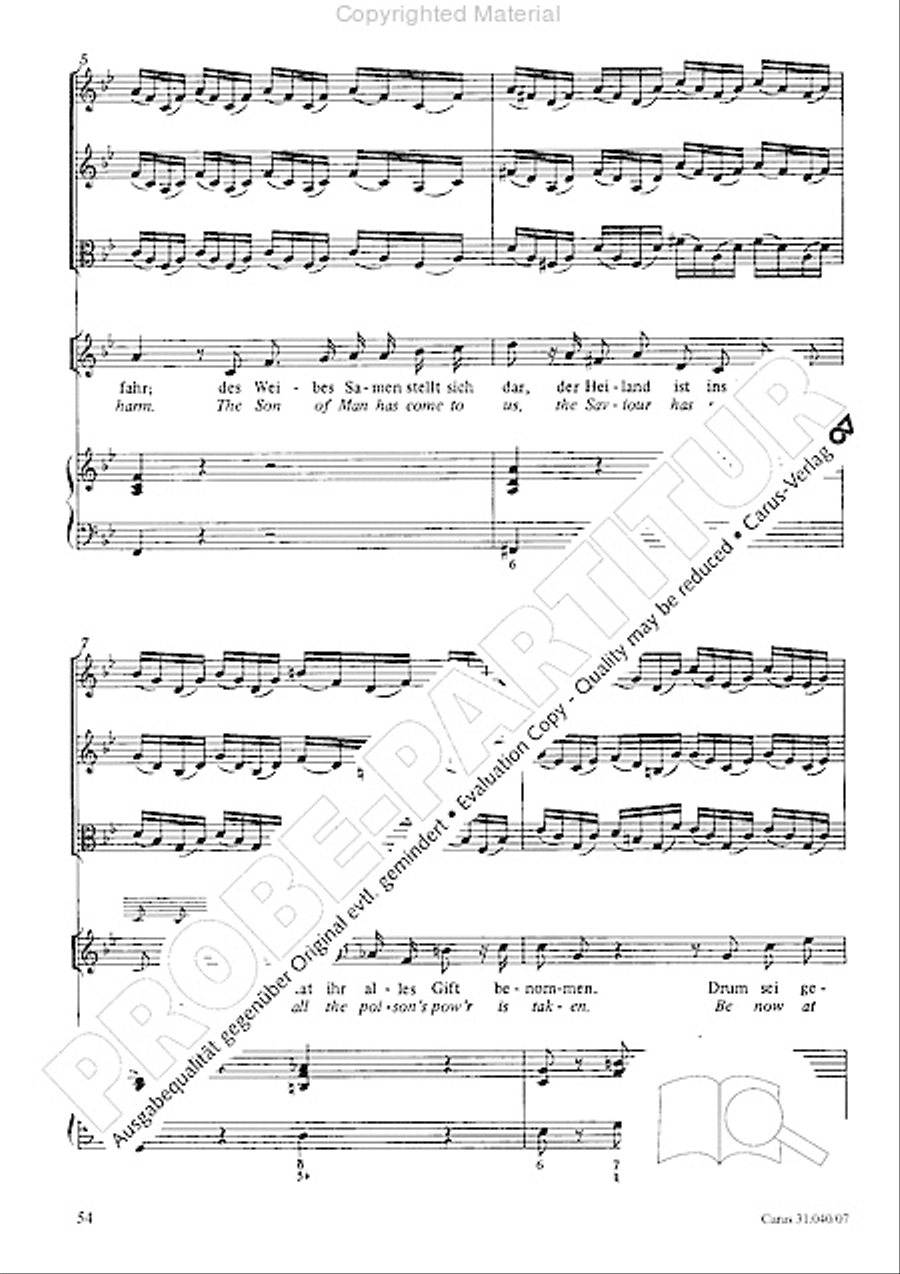 Christ was manifested for this purpose (Dazu ist erschienen der Sohn Gottes) ATB scores gallery preview page 56