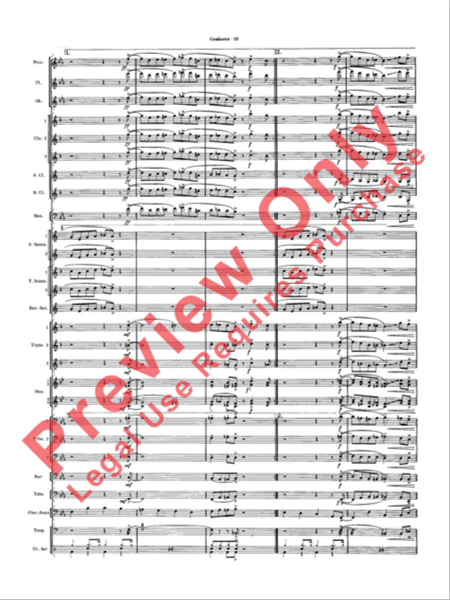 Five to Go Concert Band scores gallery preview page 12