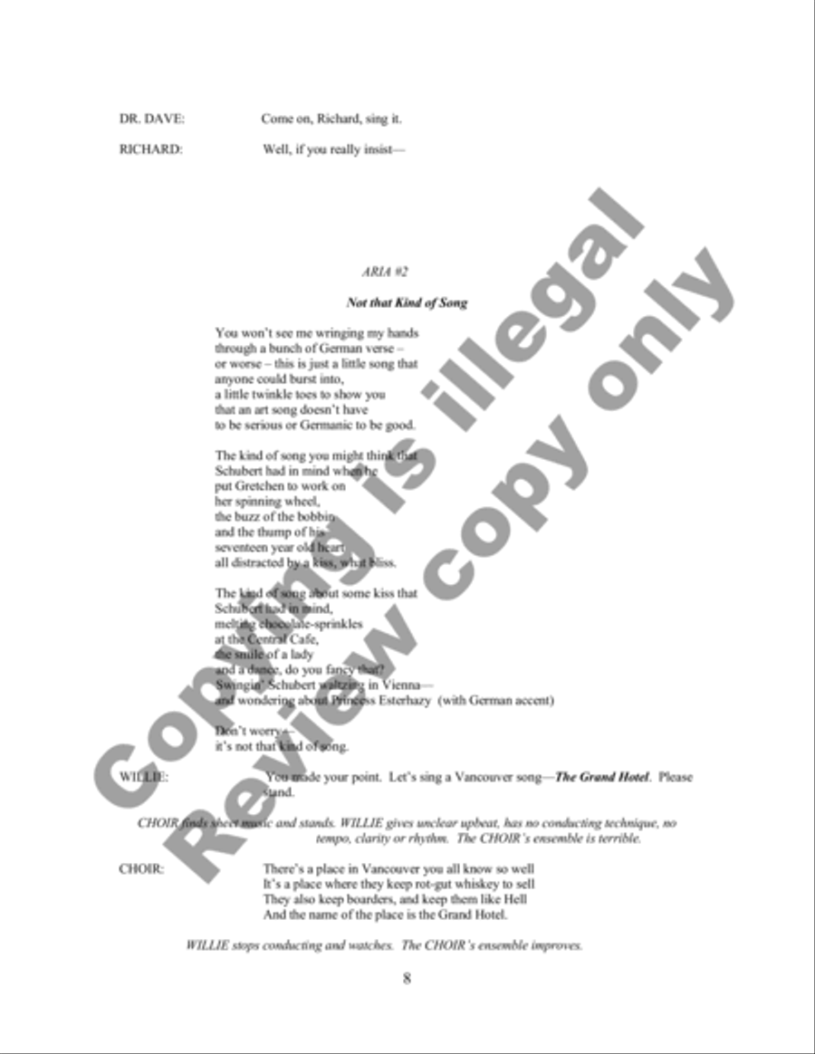 Choir Practice (Libretto) Choir scores gallery preview page 10