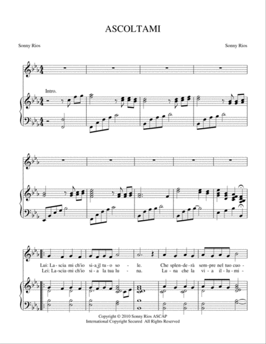 ASCOLTAMI ASCOLTAMI High Voice scores gallery preview page 2