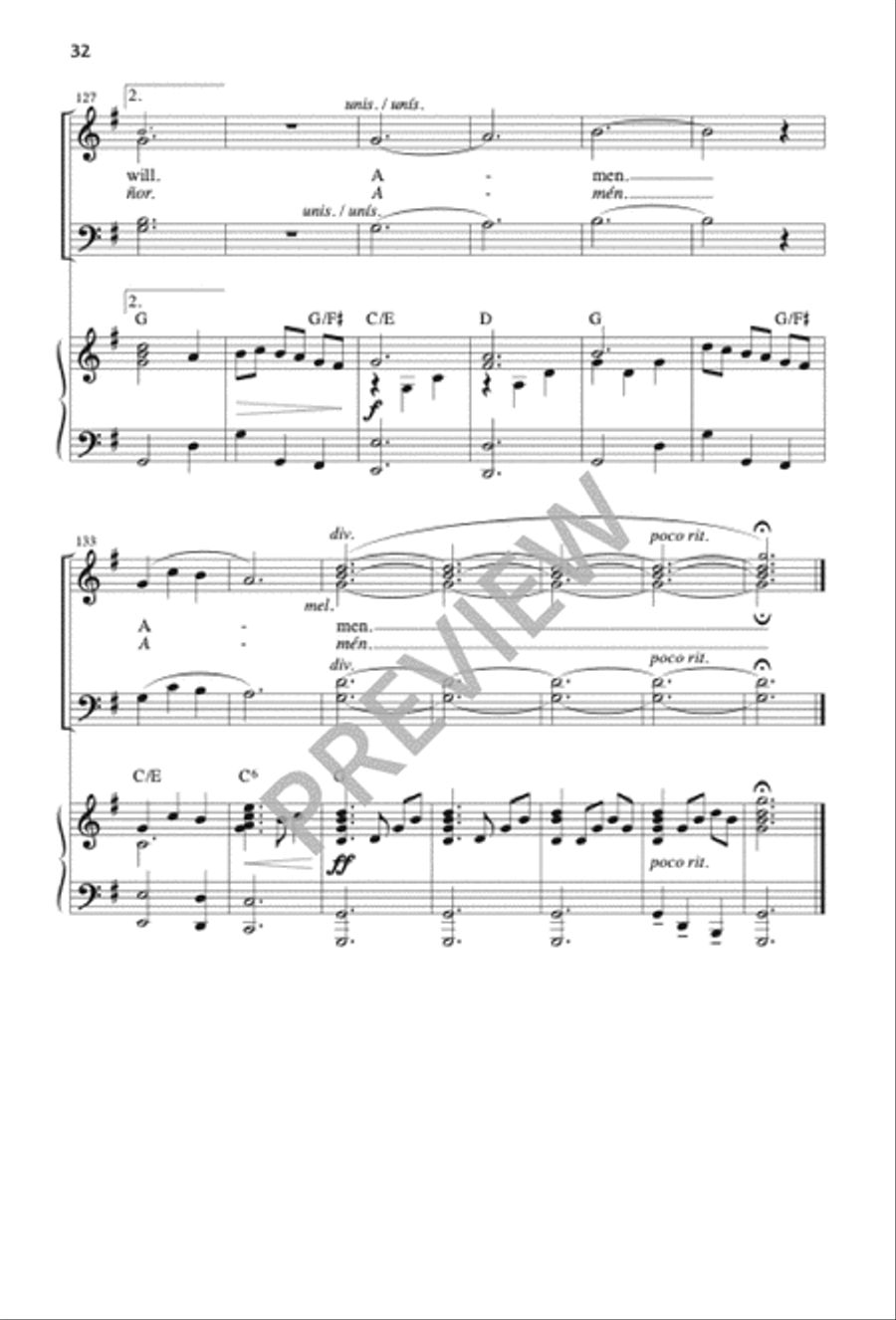 Mass of the Sun of Justice / Misa Sol de Justicia 4-Part scores gallery preview page 32