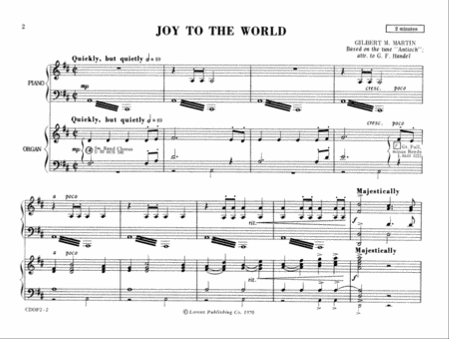 Christmas Duets for Organ and Piano, No. 2