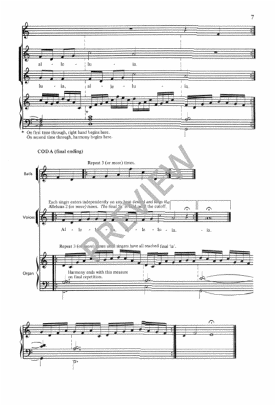Vidi aquam Unison Choir scores gallery preview page 8