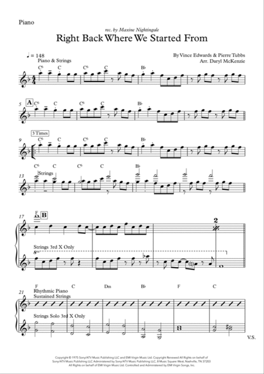 Right Back Where We Started From Bass Guitar scores gallery preview page 5