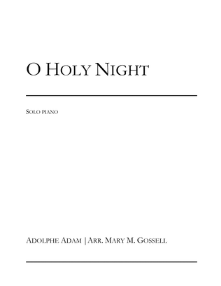 O Holy Night for Solo Piano