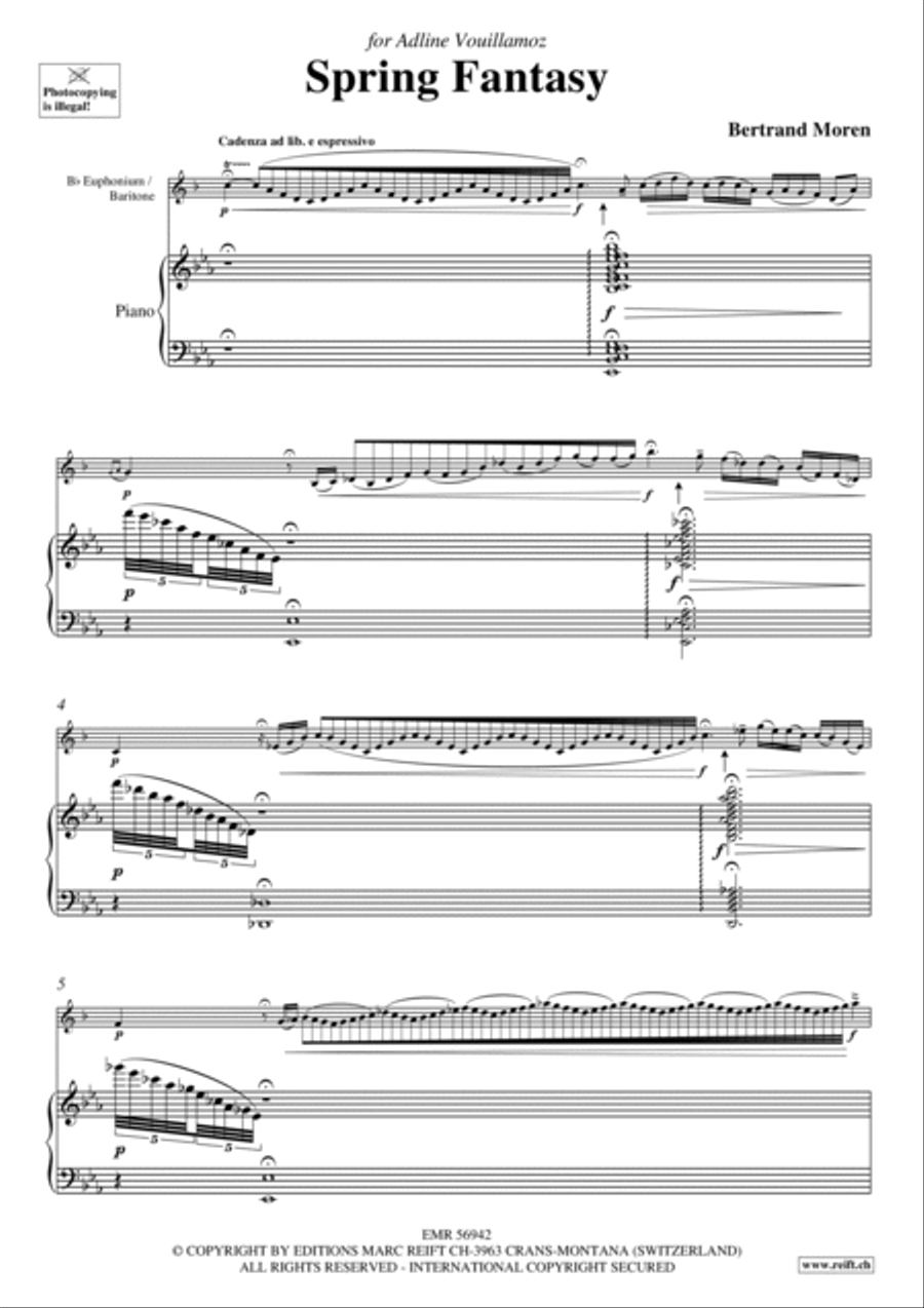 Spring Fantasy Spring Fantasy Euphonium scores gallery preview page 4