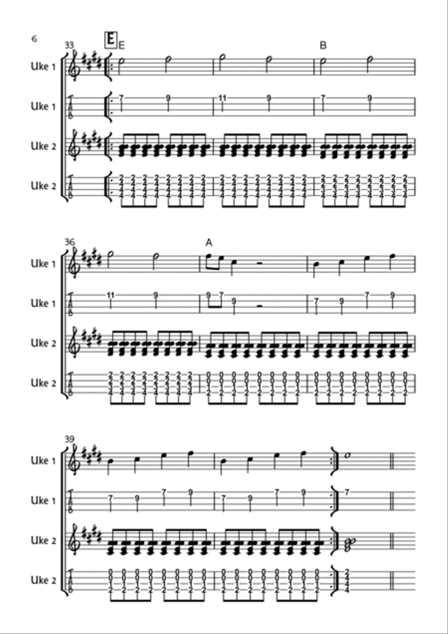Dakota Ukulele scores gallery preview page 6