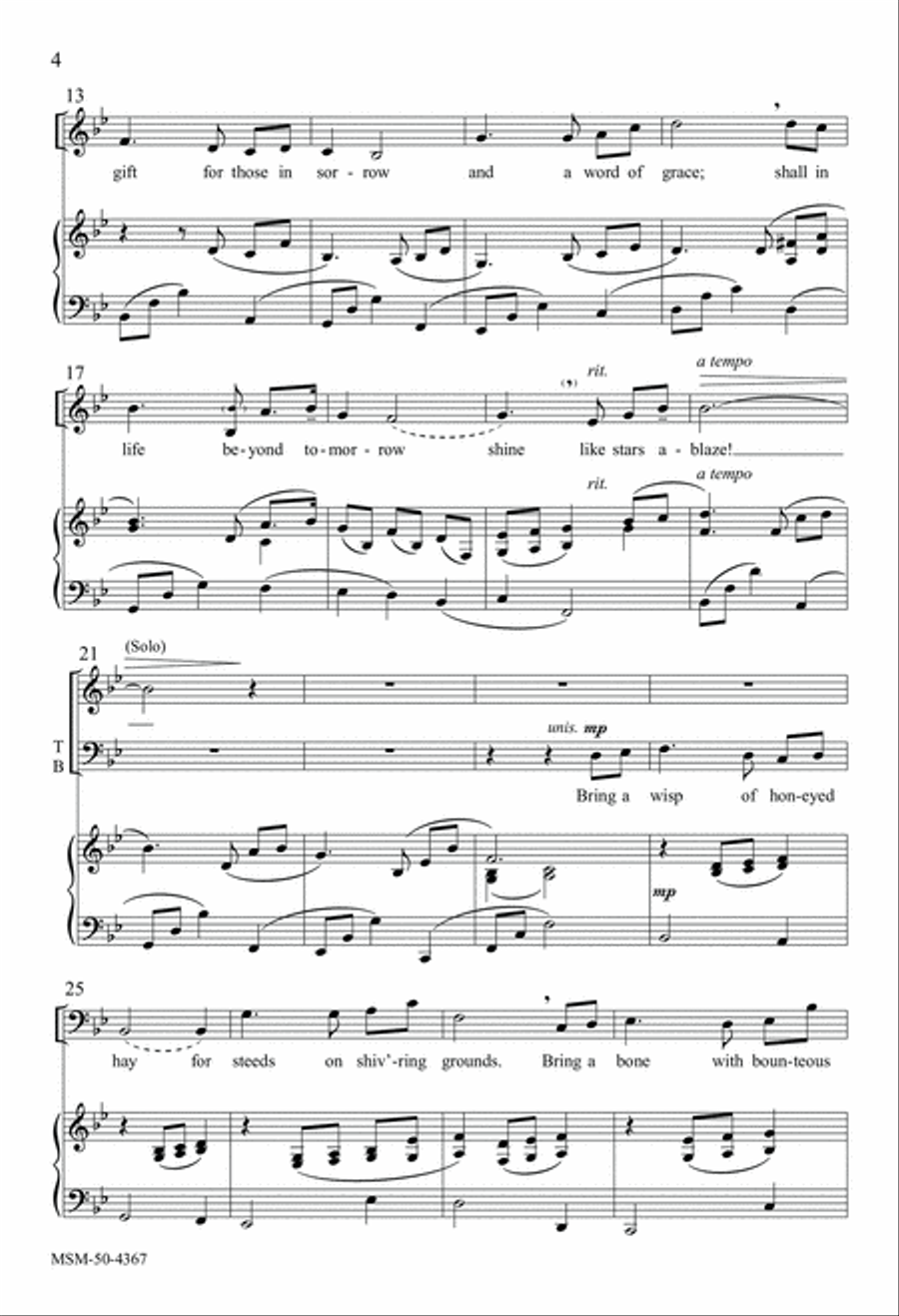 Whosoever on the Night of Christ's Nativity 4-Part scores gallery preview page 4