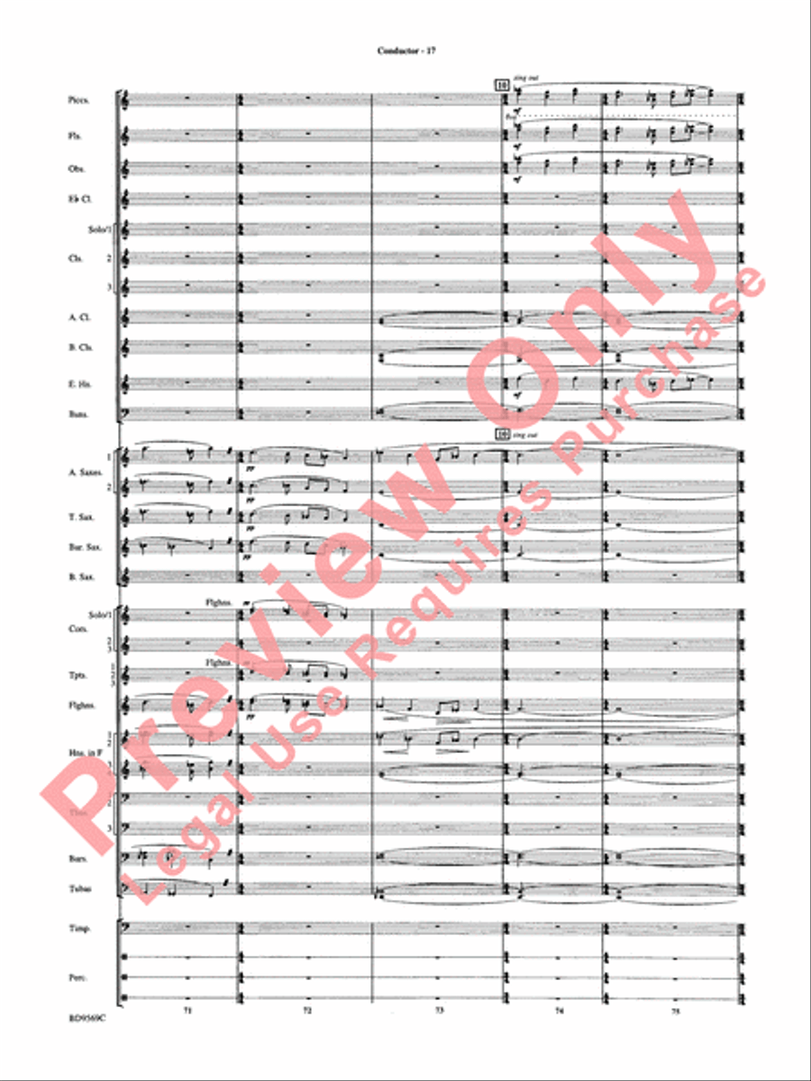 Jericho Concert Band scores gallery preview page 22