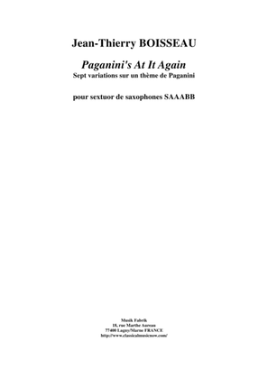 Book cover for Jean-Thierry Boisseau: Pagagini's At It Again! for SAAABB saxophone sextet