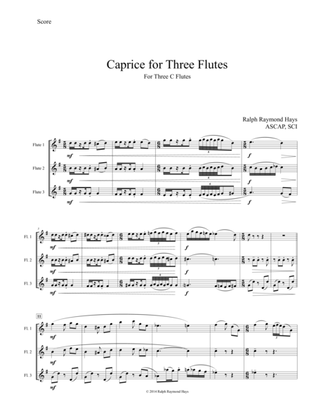 Caprice for Three Flutes