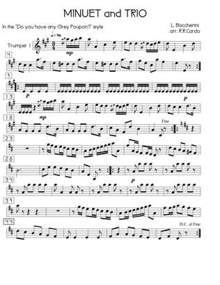 Minuet and Trio - L. Boccherini (for Brass Quintet/Trumpet 1)