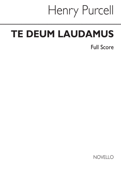 Te Deum Laudamus Score