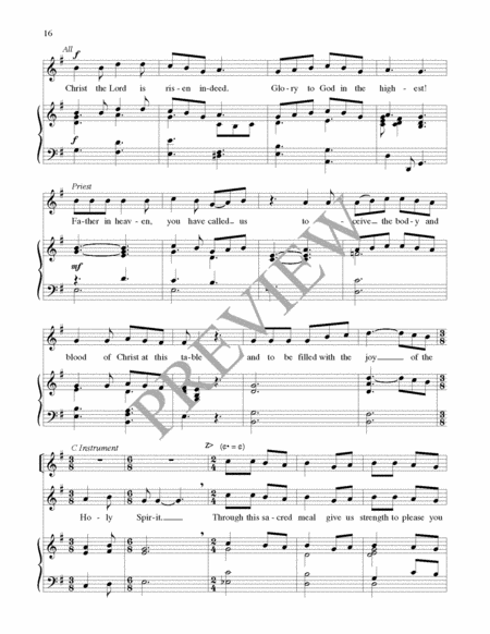 Eucharistic Prayer for Children III - Full Score image number null