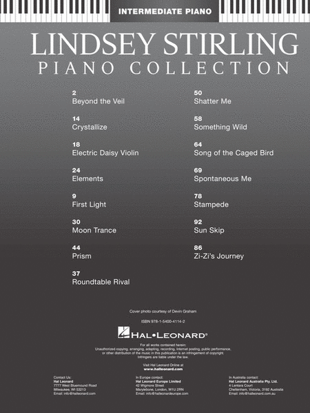 Lindsey Stirling - Piano Collection